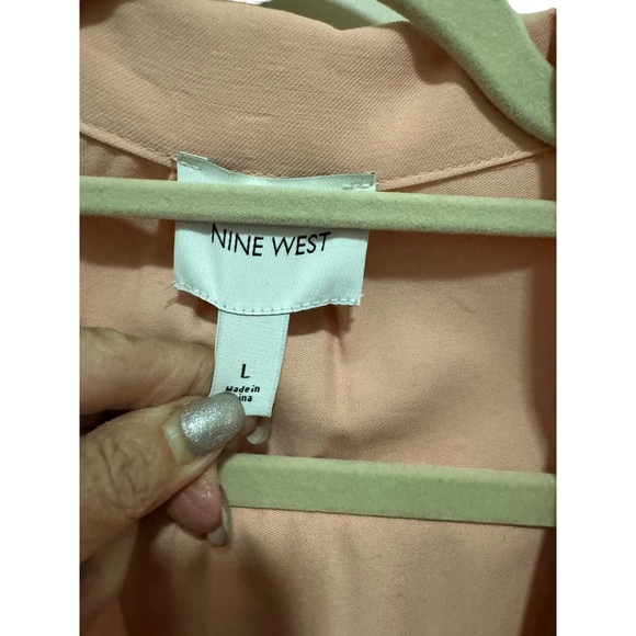 Nine West - Waist Length Snap up utility Jacket / Blazer - Pink - Size L - Picture 3 of 3